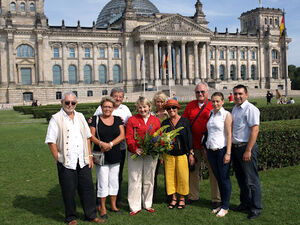 Katja Mast mit D. und Ch. Hildwein, S. und W. Michaelis, M. Yildirim, O. Dorogan, M. Fricke, H. Schneider 