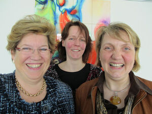 (v.l.) Jeanette Fiedler, Teresa Neuhaus, und Katja Mast MdB und Schirmherrin