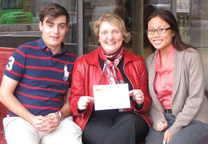 (v.l.) Joshua Zanke, Katja Mast MdB, Thao Nguyen