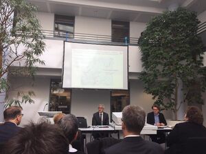 Ein Eindruck des Informations- und Gesprächstermin im Verkehrsministerium.