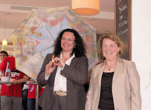 Andrea Nahles und Katja Mast